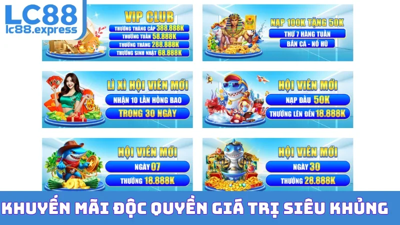Khuyến mãi độc quyền giá trị siêu khủng
